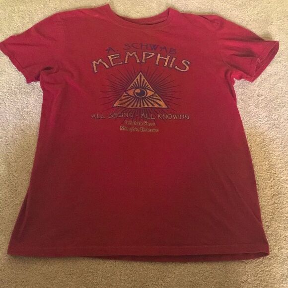 Vintage Memphis A. Schwab “All Seeing All Knowing” T-shirt - Picture 1 of 8